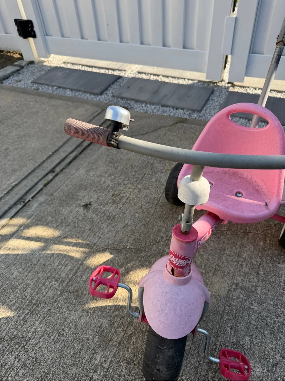 RadioFlyer Kids Tricycle Bike with Push Handle - Ride-On Toy Girls Boys